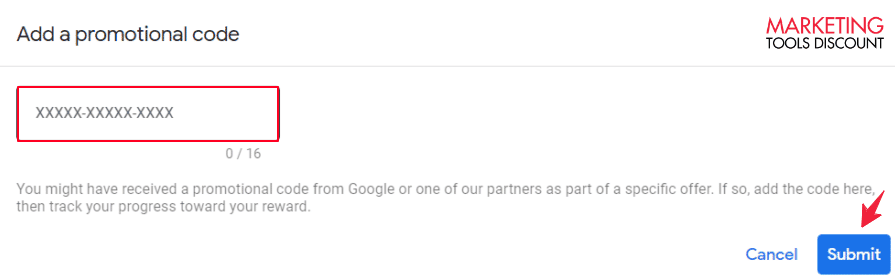 How To Apply Google ads Promotion Code