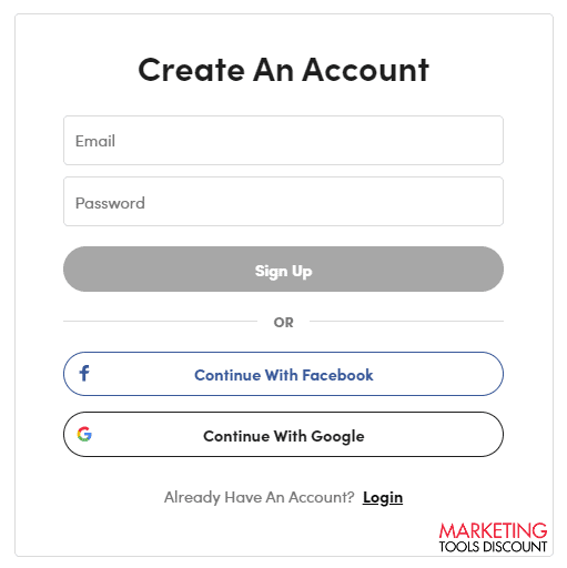 Stack Social Sign Up Page
