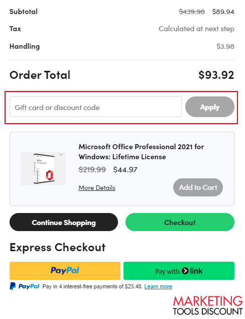 StackSocial Add Coupon Code Page